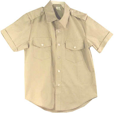 Men & Teen Boys- Short Sleeve Class A Shirt - Tan - Pathfinder Shirts